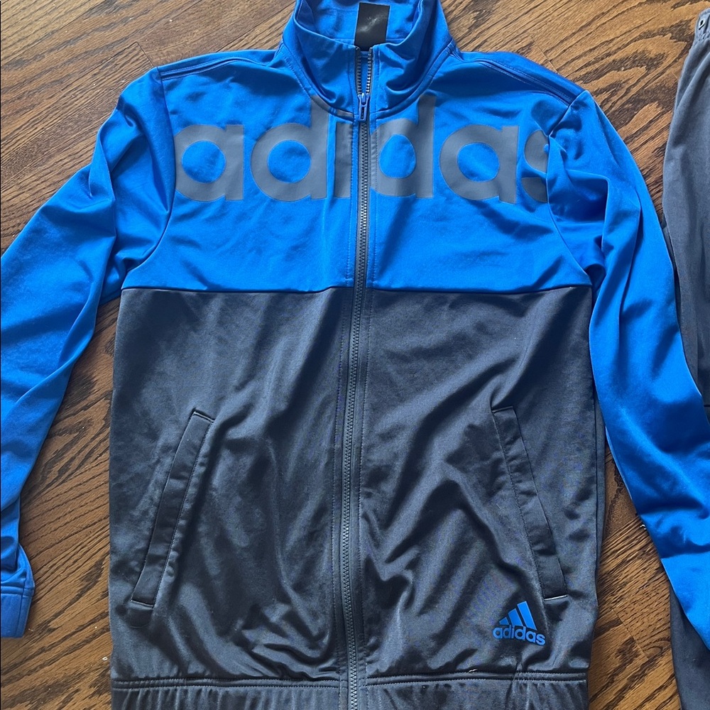 Adidas Blue and Gray Tracksuit - Picture 3 of 14
